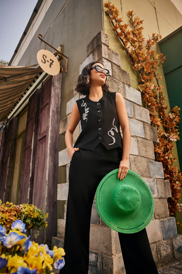The Scribble Vest / Co-ord Set - Puja Agarwal