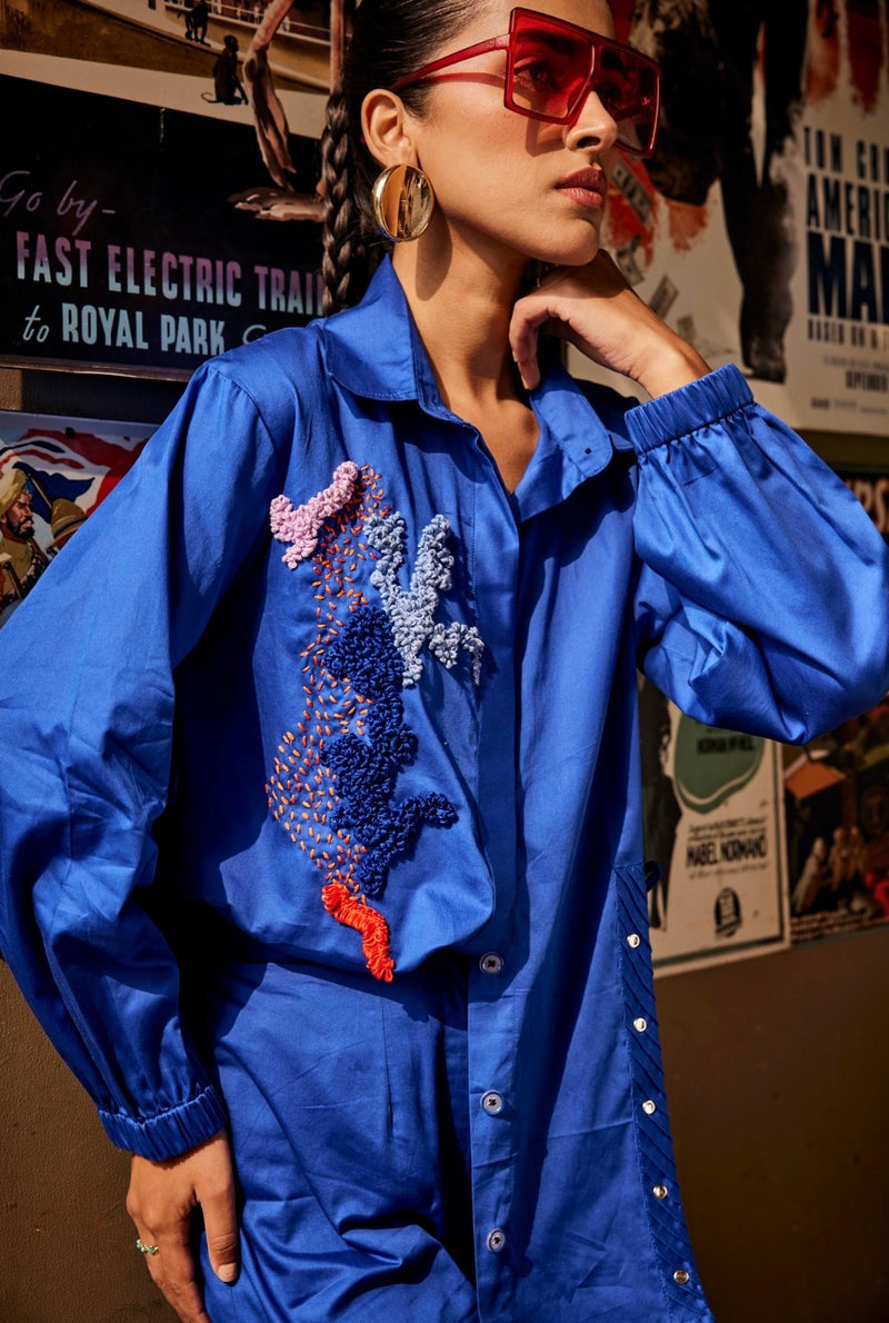 Blue Blaze Shirt / Co-ord Set