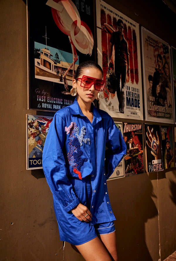 Blue Blaze Shirt / Co-ord Set