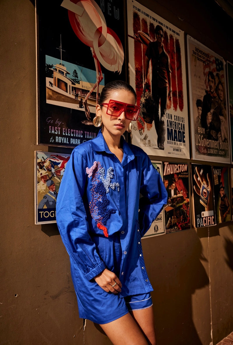 Blue Blaze Shirt / Co-ord Set