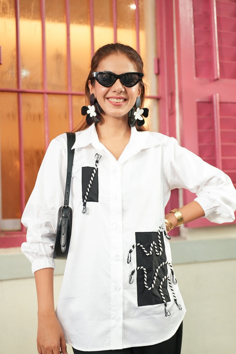 Bella White Shirt / Co-ord Set