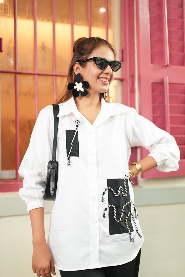 Bella White Shirt / Co-ord Set