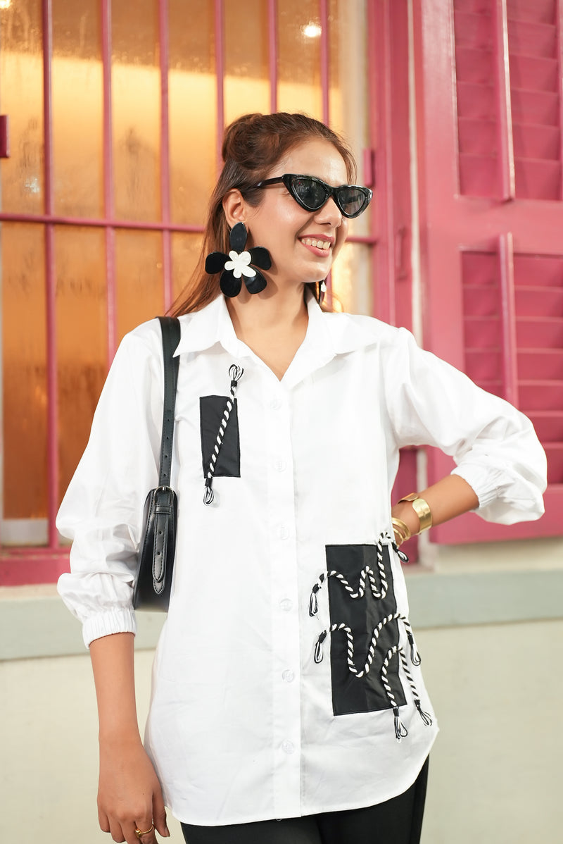 Bella White Shirt / Co-ord Set