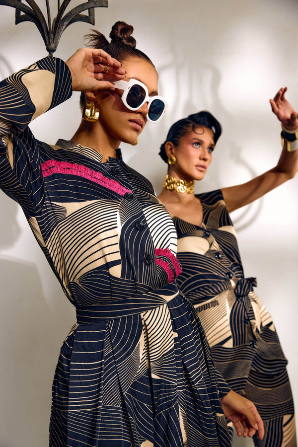 Cosmic Black Dress - Puja Agarwal