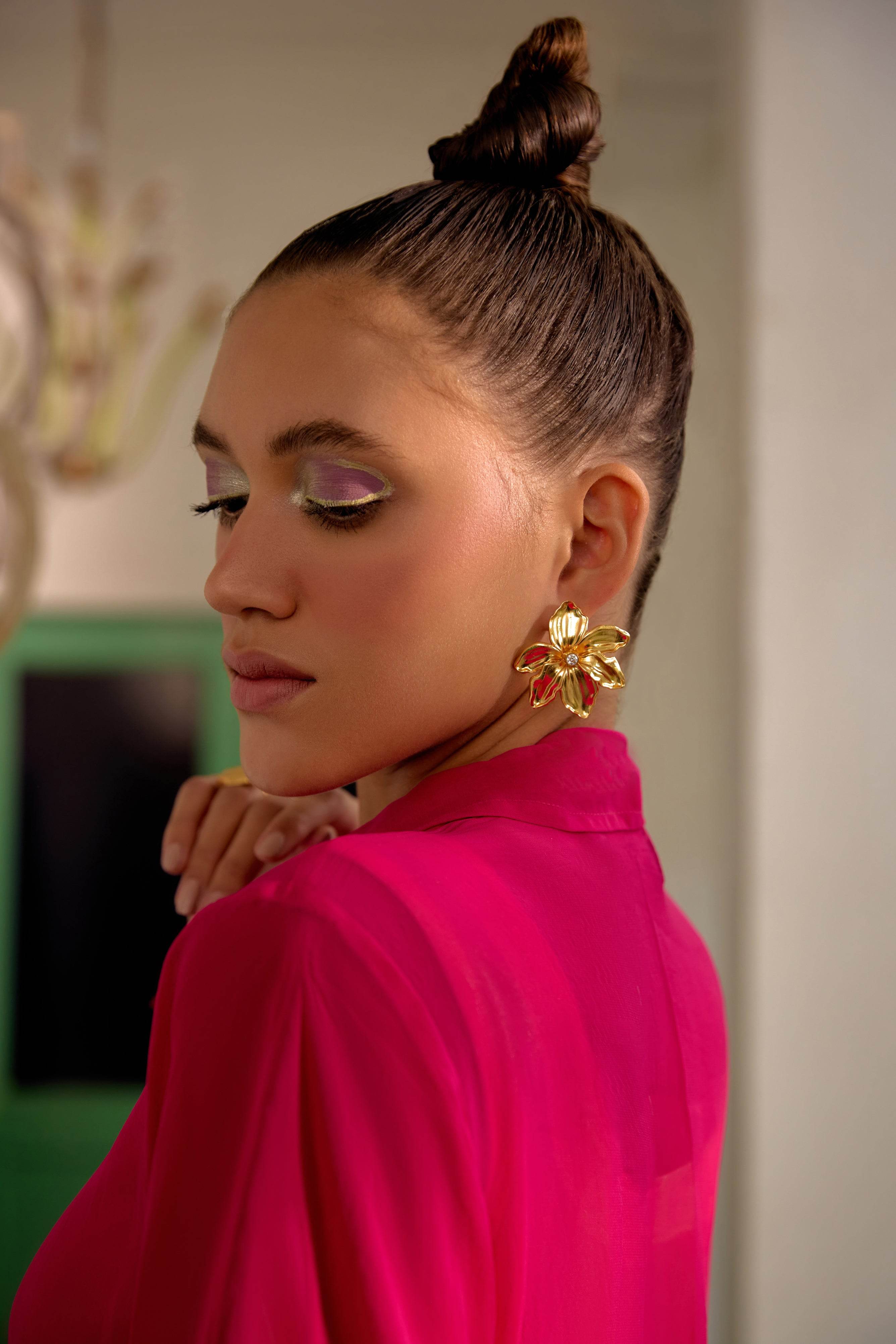 Fringe Finesse in Fuschia Pink - Puja Agarwal
