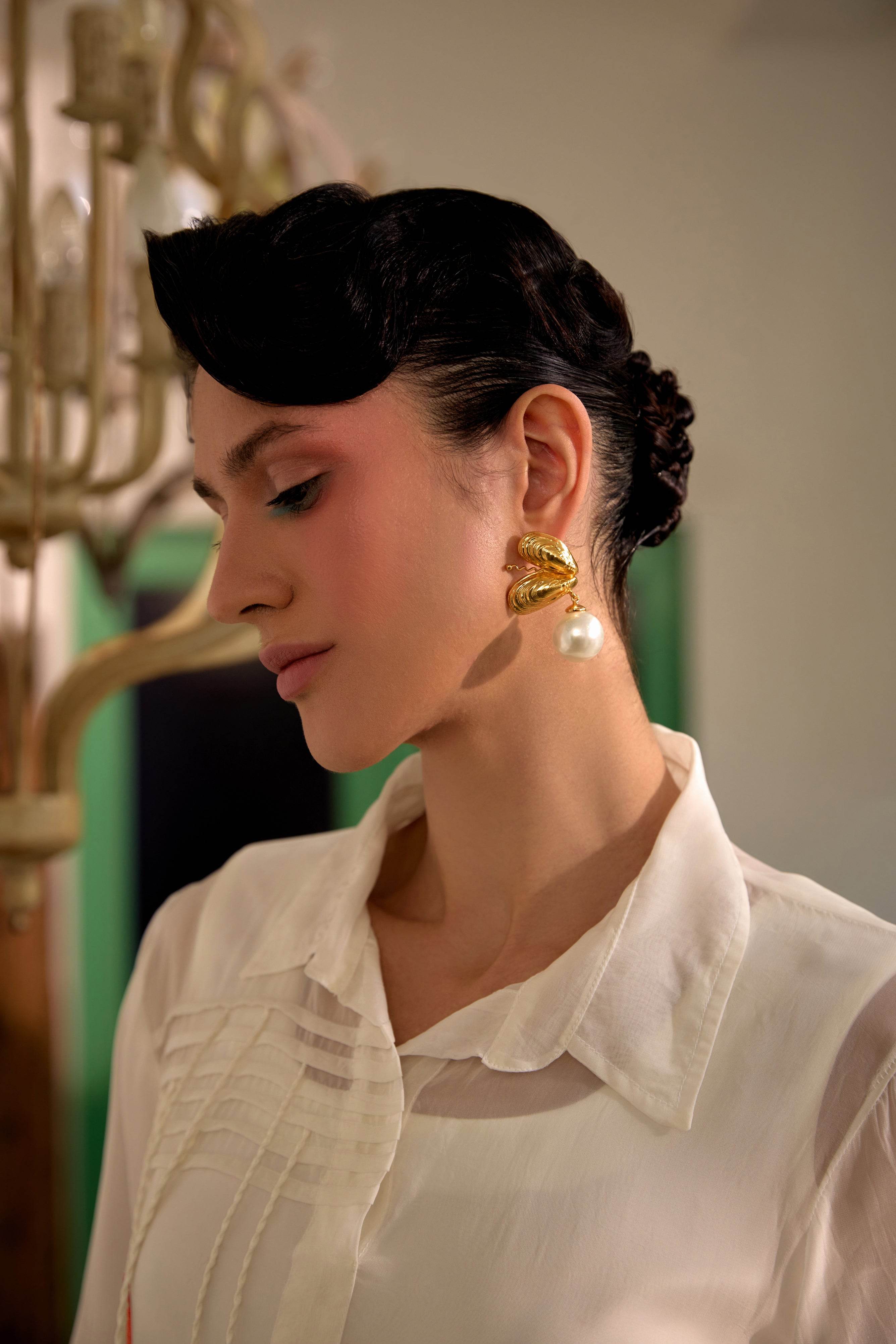 Fringe Finesse in White - Puja Agarwal