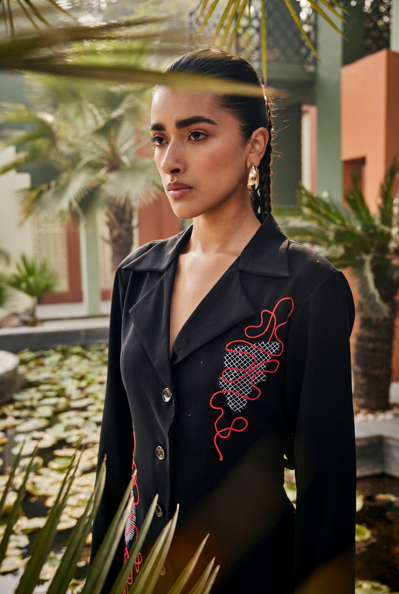 Red Orbit Shirt dress