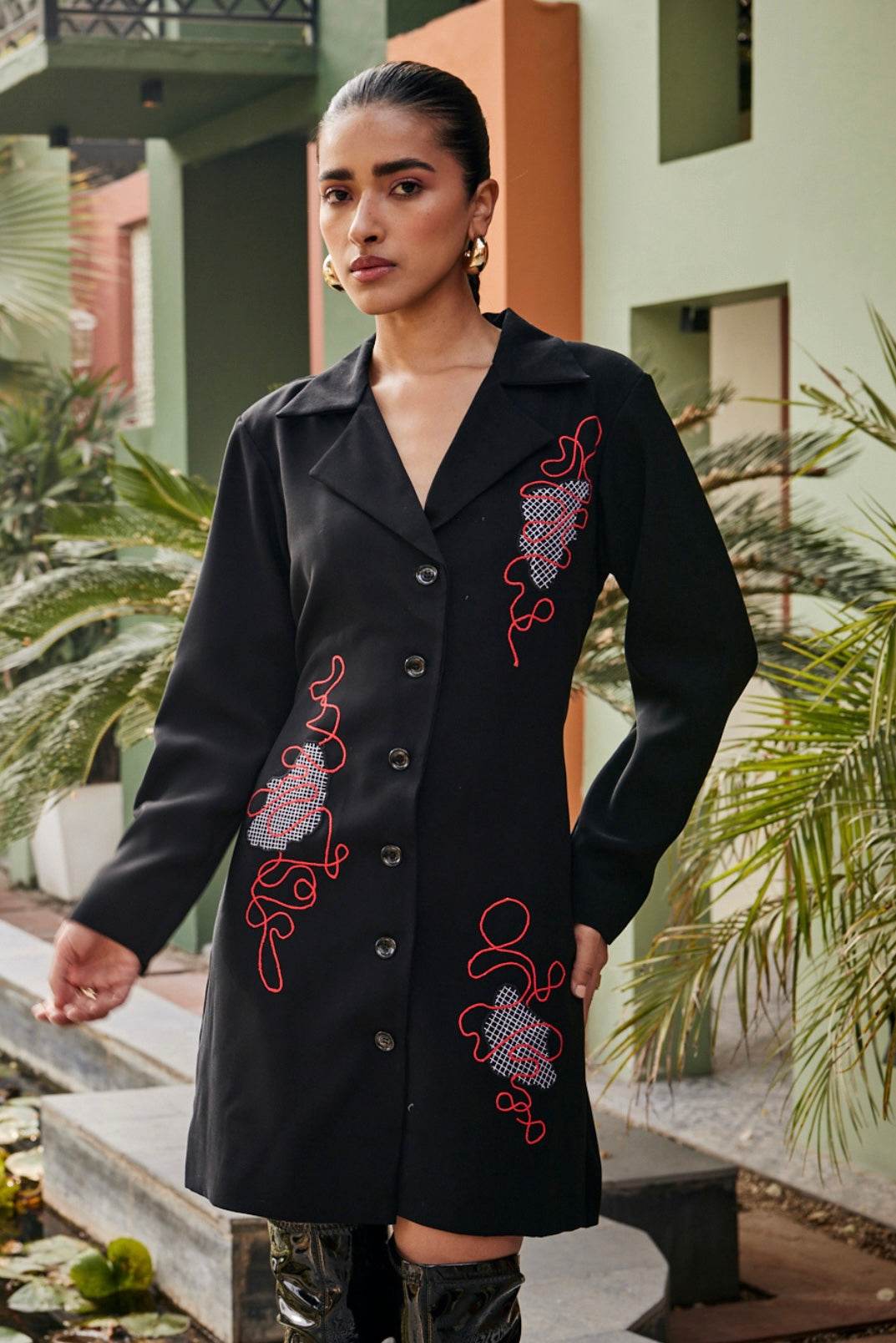 Red Orbit Shirt Dress – Celeb Pick - Puja Agarwal