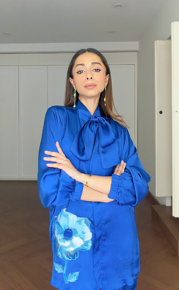 Blue Noir Flora Co-ord Set