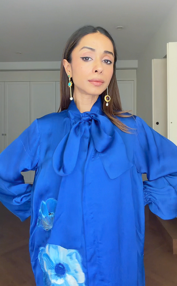 Blue Noir Flora Co-ord Set