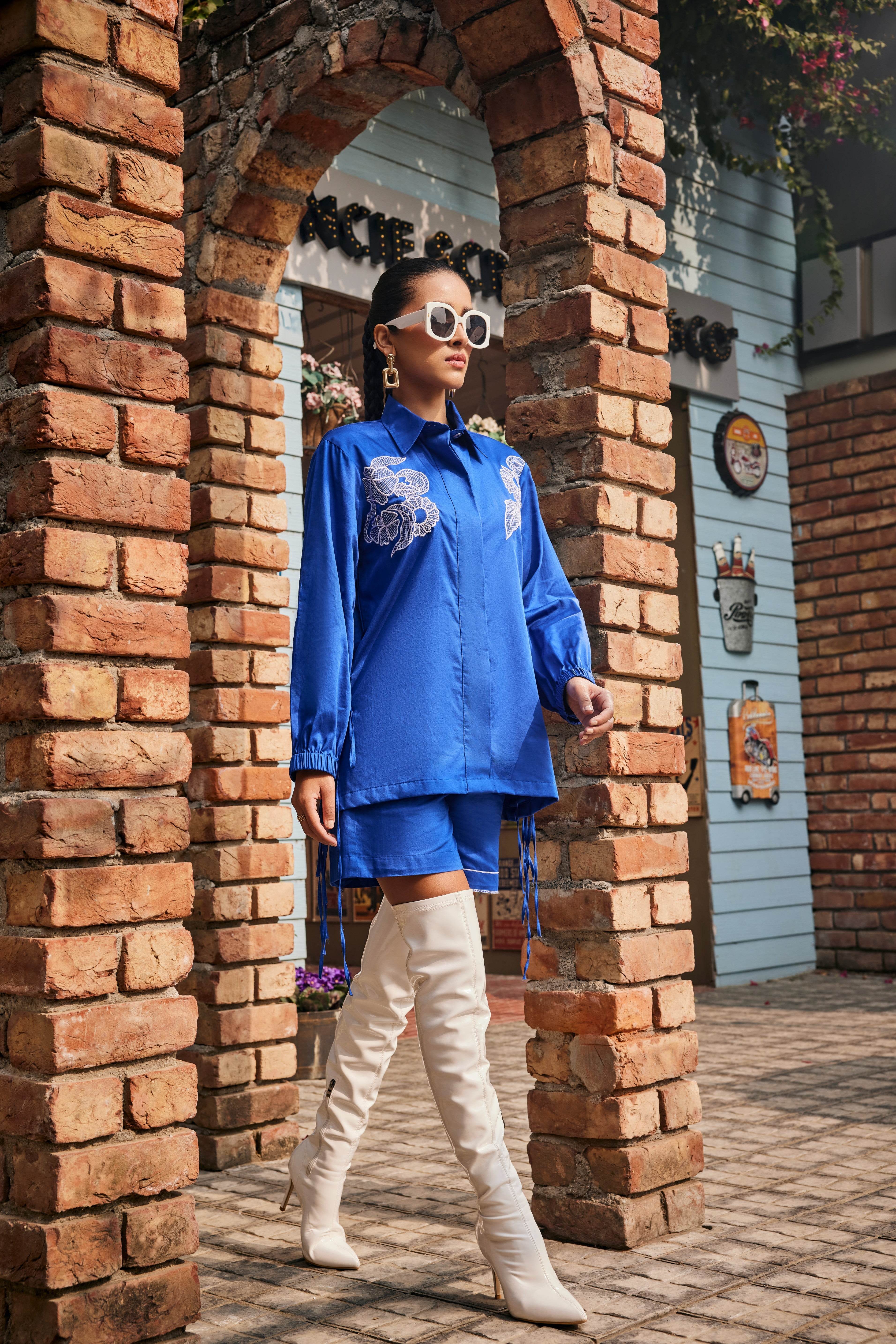 The Blue Haze Co-ord Set - Puja Agarwal