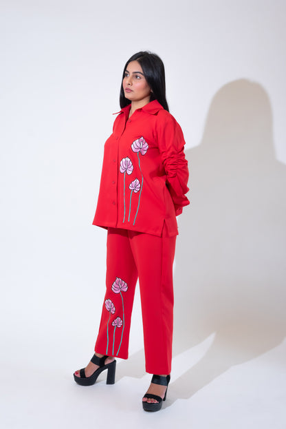 Red vine co-ord set