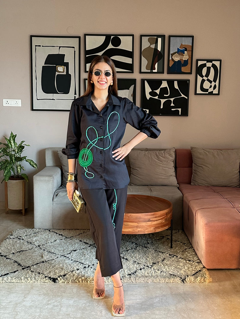 Neon Thread Theory Shirt - Co-ord Set