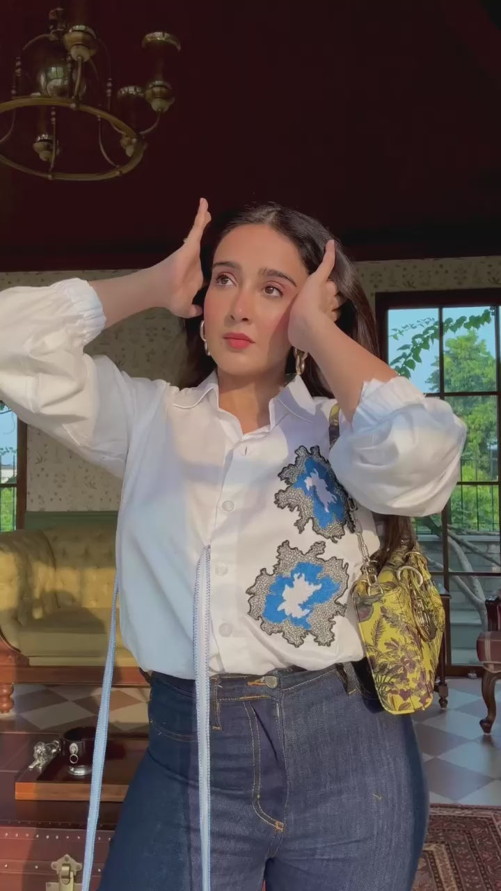 White Dawn Side Knot Shirt
